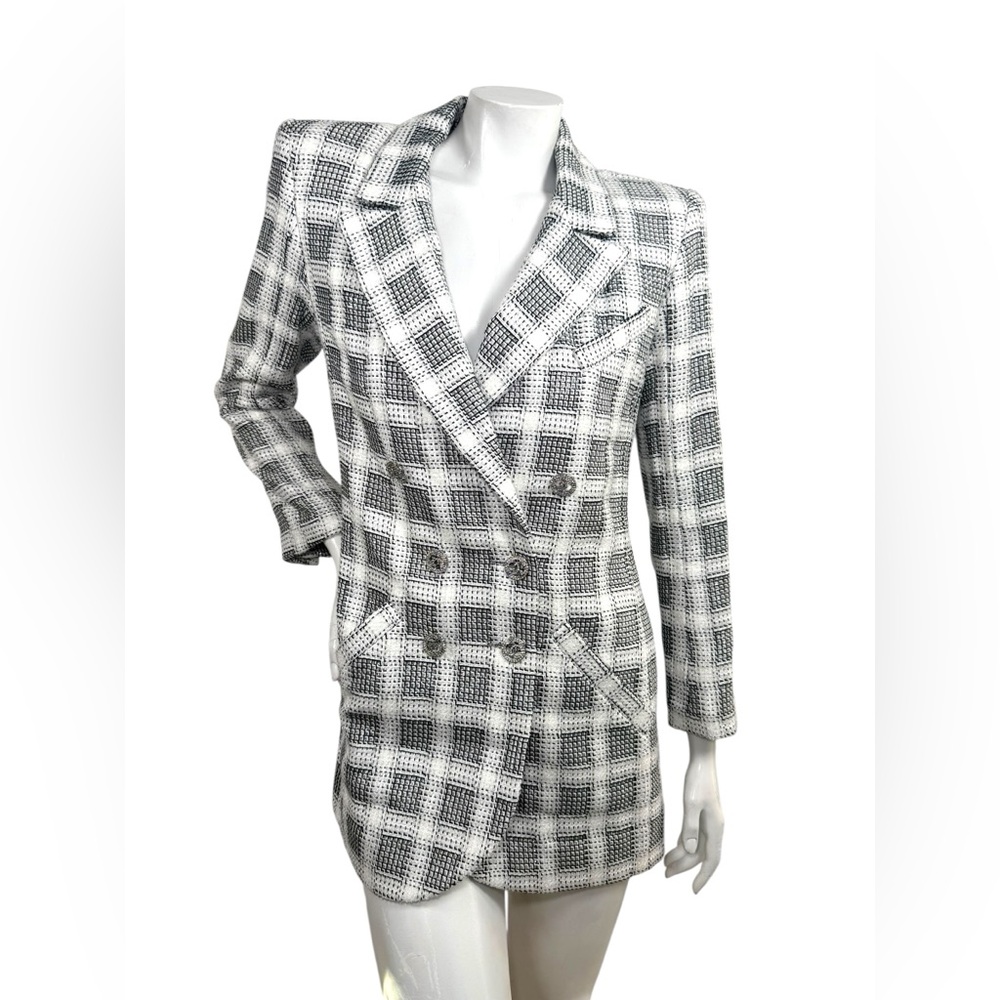 CHANEL 2020P Tweed Blazer Dress FR 36 CC Buttons FR 36